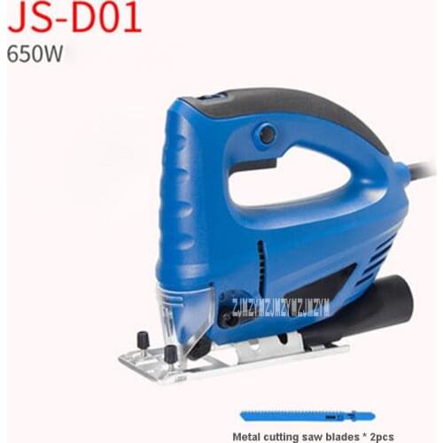 JS-D01 Electric Jig Saw Chainsaw Cutting Machine Small Home Woodworking Tool 6 Variable Speed Electric Saw 220V 650W 3000r/min