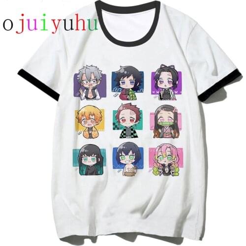 Kimetsu no yaiba demon slayer t shirt women graphic top tees Japanese anime tshirt harajuku kawaii streetwear punk t-shirt