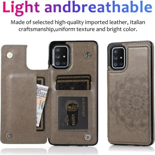 Fashion Leather Case For Samsung Galaxy A91 A90 A81 A72 A71 A70 A52 A51 A50 A42 A40 A32 A30 A21 A20 A12 A11 A10 M10 S Cover Capa