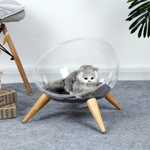 Creative Cat Nest Semi-Enclosed Cat Space Capsule Four Seasons Universal Cat Cage Spherical Villa Cat House Cat Bed Send Mat