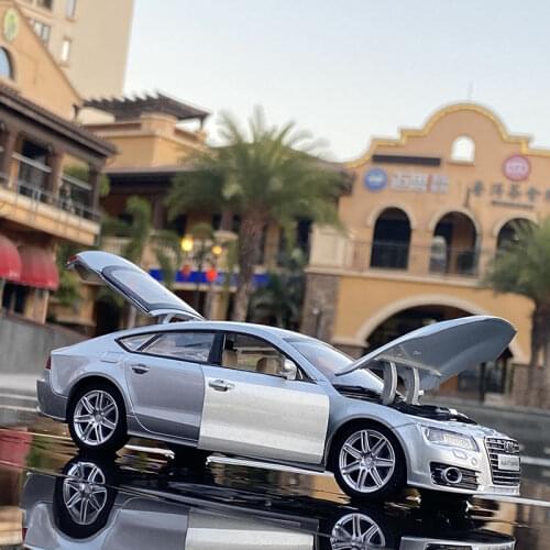 1:24 AUDI A7 Coupe Alloy Car Model Diecasts Metal Toy Car Model Simulation Sound and Light Collectible Boys Toy Childrens Gift