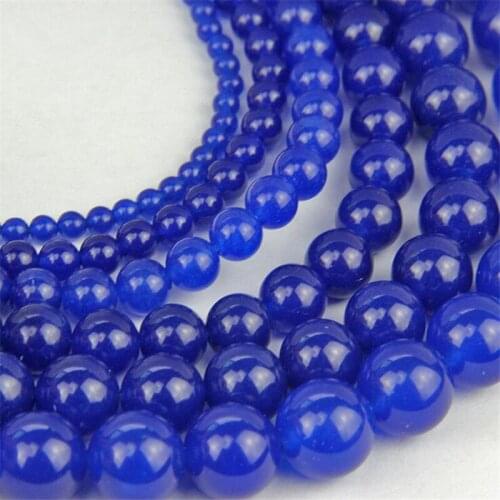 Fashion Dark blue Egyptian Lazuli Lapis stone4mm 6mm 8mm 10mm 12mm 14mm Loose Beads diy jewelry making 15 inch Y0059