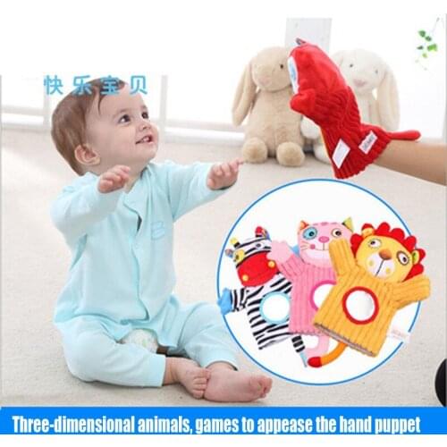 Soft baby toys, Plush toys, Childrens hand puppets, Animal hand puppets, early Enlightenment parent-child interactive game toys