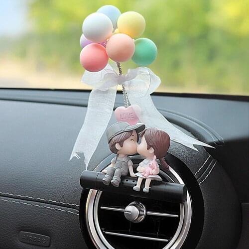 New Couple Modeling Auto Interior Accessories Perfume Clip Cute Cartoon Flavoring For Cars Air Conditioning Outlet Vents Clips