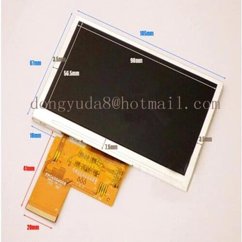 New 4.3" inch HD TFT LCD Screen for Satlink 6932 6936 6939 6960 6965 6966 6979 Satellite Finder LCD display screen
