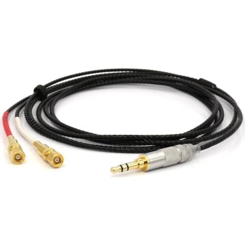 One piece 5N OFC Silver Plated with Shield Headphone Cable Upgrade Cable For HE-5 HE-6 HE-400 HE-500