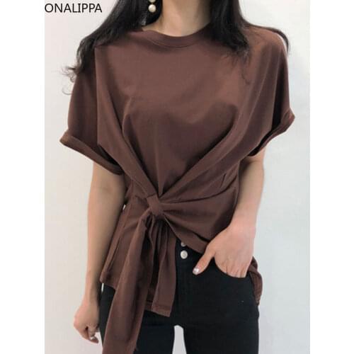 Onalippa Women's Plain T-shirts