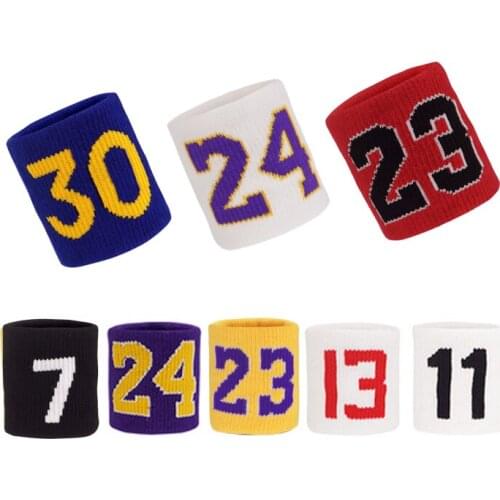 Professional Fitness Wristbands Sport Sweatband Hand Band Sweat Wrist Support Brace Wraps Tennis Badminton Basketball Guard