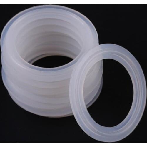 10Pcs/set 1.5in Rubber O Rings Washer Silicone Sealing Gasket Sanitary Clamp Ferrule Ring Sealing Gaskets Fittings washer gasket