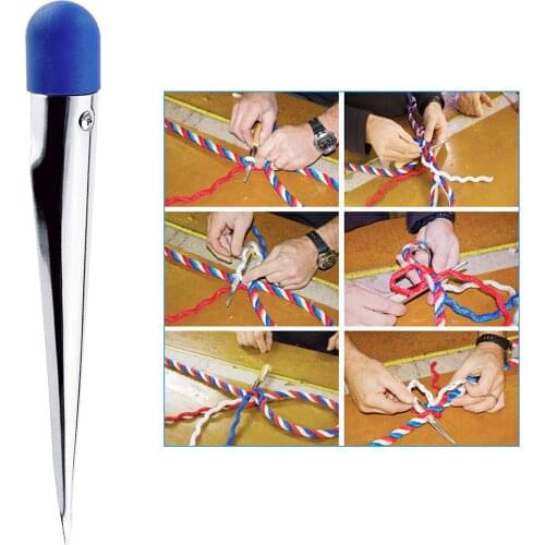 Stainless Steel Rope Splicing Fid Spike with Nylon Handle for Marine Yacht Fishing Accs New