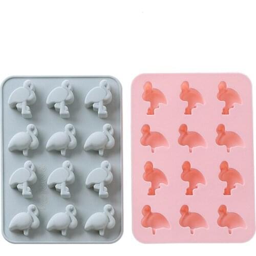 Flamingo Silicone Molds DIY Baking Tools for Cakes Pudding Cookie Chocolate Candy Fondant Molds for Cake Decorating Tools