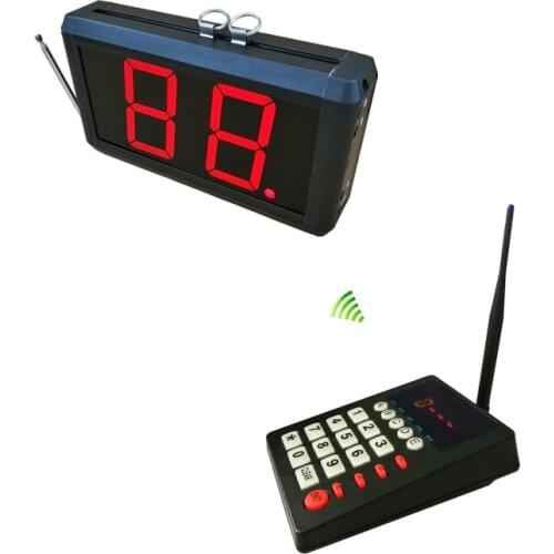 Restaurant Paging System for queuing management services with 1 transmitter and 2 Host Receiver
