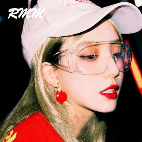 Cool transparent large frame personality windproof glasses neutral goggles Sunglasses for men women