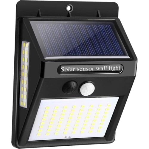 100 LED Solar Power Light Outdoor Wireless Motion Sensor Wall Light Energy Saving Waterproof Yard Garden Street Lamp
