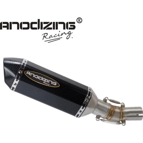 Motorcycle Exhaust System Middle Pipe Link Muffler Slip On For Kawasaki Ninja 650 ER6N ER6F 2009-2016 Slip-On with Exhaust