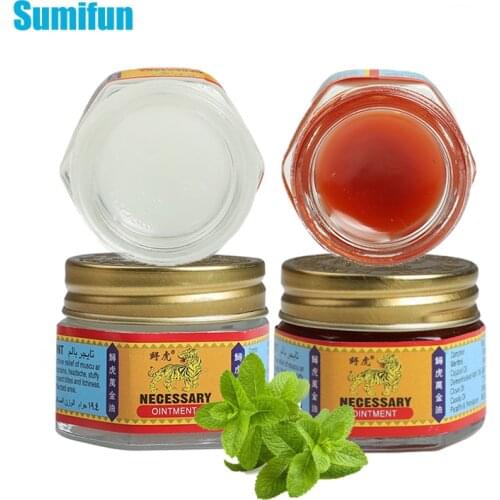 100% Original Red White Tiger Balm Ointment Thailand Painkiller Ointment Muscle Pain Relief Ointment Soothe itch Essential Balm