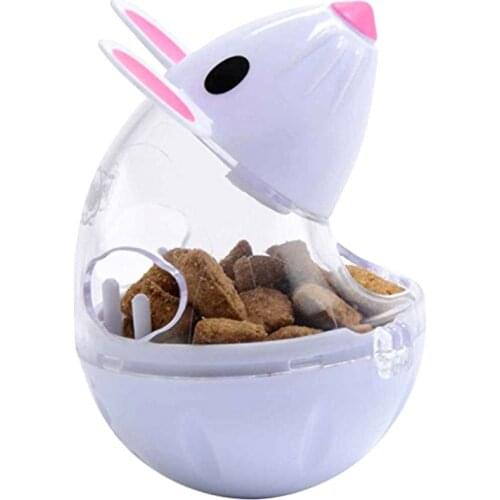 Pet Cat Feeder Toy Cat Mice Shape Food Rolling Leakage Dispenser Bowl Funny Interactive Kitten Playing Training Educational Toys