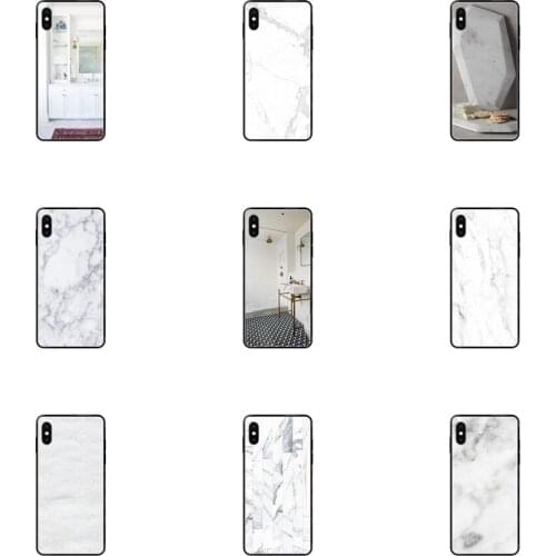 For Apple iPhone 5 5C 5S SE SE2020 6 6S 7 8 11 12 Plus Pro X XS Max XR High Top White Marble Vintage Black Soft TPU Screen