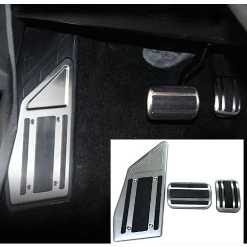 For Peugeot 3008 5008/GT 2017 2018 2019 AT/ MT Gas Brake Pedal Cover Drill Steel Non-Slip Accelerator Overlay Accessories