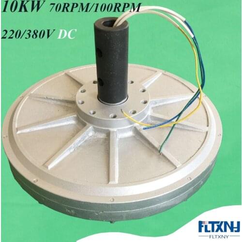 FLTXNY 10KW Low RPM Meglev Coreless Generator 220/380V 70rpm 100rpm Vertical Axies Generator For DIY Wind /Water Power Syst