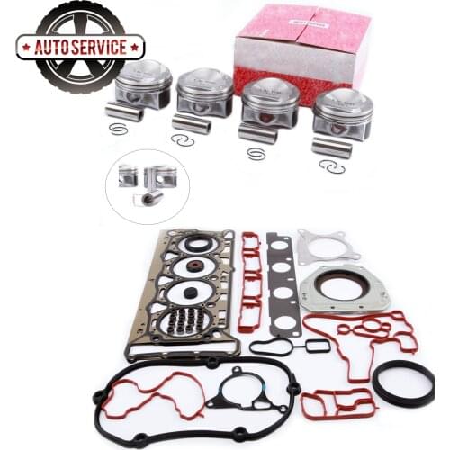 NEW 06H 107 065 BS Pin 21mm Engine Piston Cylinder Rebuild Gasket Oil Seal Kit For VW Passat B6 Golf Audi A4 Skoda EA888 1.8TSI