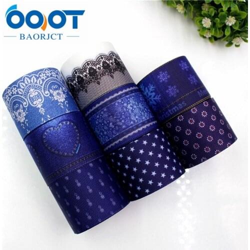 OOOT BAORJCT 177205 38mm 10yard/lot Cartoon Ribbons Thermal transfer Printed grosgrain Wedding Accessories DIY handmade material