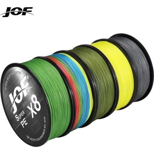 JOF Super PE Braid X8 Fishing Line 300M 150M 8Strands Braided Fishing Line Multifilament PE Line 8 Weaves Strong Braided Wire