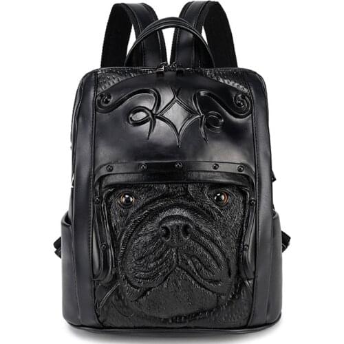 Fashion Men Women Backpack High Quality Thicken Leather Backpacks for Teenage Girls Female School Shoulder Bag Bagpack mochila