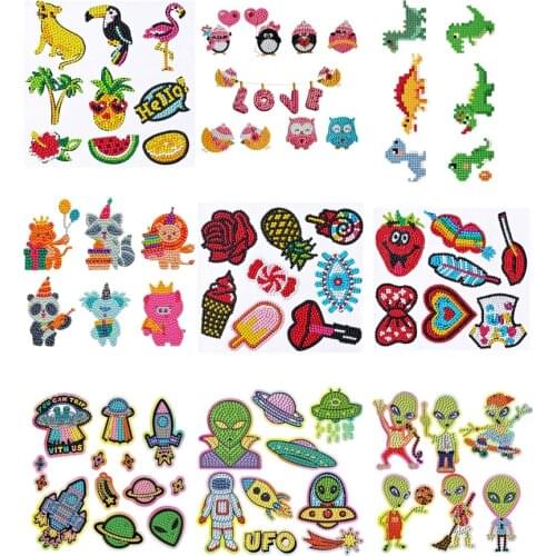 Handicrafts, digital painting, 5D diamond painting set, ocean love party series, childrens educational toys, easy to learn