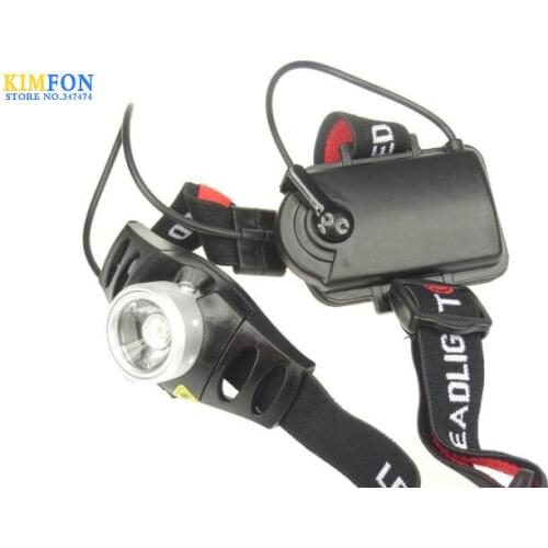 DHL 100PCS Bright Zoomable 200 Lumen Q5 LED Headlamp Headlight For Bicycle Outdoor Camping