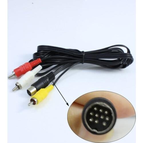 Nickle Plated AV RCA Audio Video Cable TV Lead Cable for SEGA for SATURN