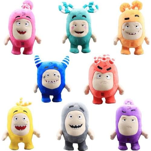 35CM Strange Treasure Of Soldiers Plush Doll Oddbods Monster Doll Couple Baby Sleeping Stuffed Doll The Gift For Children