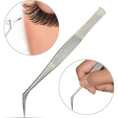 Stainless Steel Eyelash Eyebrow Hair Removal Tweezer Pincet Pinzas Cejas Pince A Epiler Sourcil Sobrancelhas Ferramentas Slant
