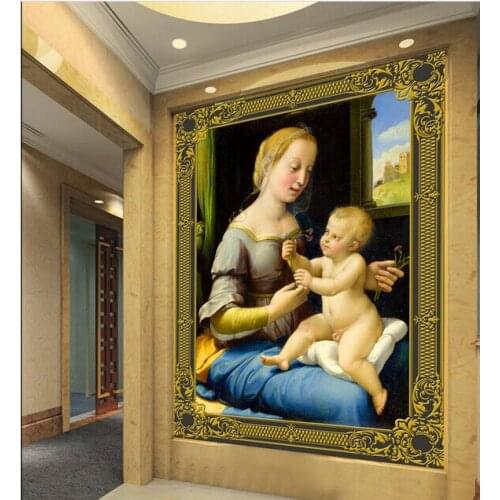 Custom 3D wallpaper. European style art oil painting for the living room background wall vinyl papel de parede