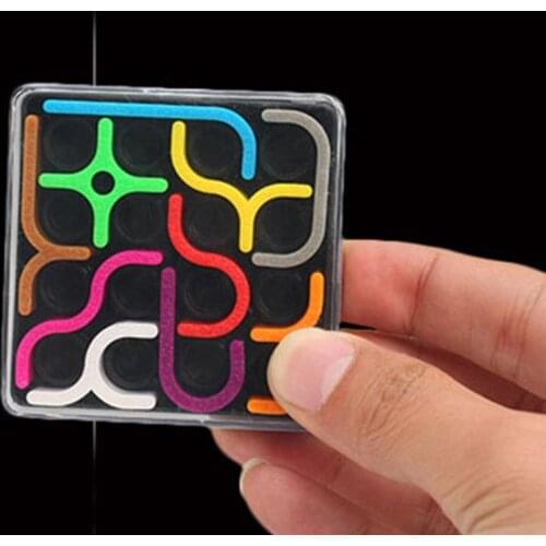 Curves Puzzle Toy Brain Teaser Mind Bending 24 Challenges Fun Intelligence Toy LBV