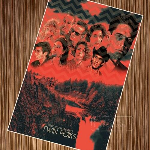 Classic Film Twin Peaks Horror Movie Poster Vintage Retro Poster Canvas Painting DIY Wall Paper Posters Home Gift Decoration