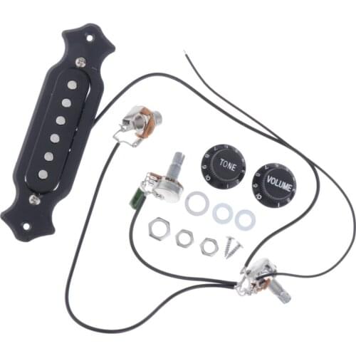 Wired SoundHole Guitar Pickup Transducer 6 Strings for Acoustic Electric Guitar