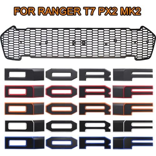 4 Letter for Modified Mesh Grill Grille of RANGER 2015- T7 PX2 MK2 XL XL+ XLS XLT Limited WILDTRAK