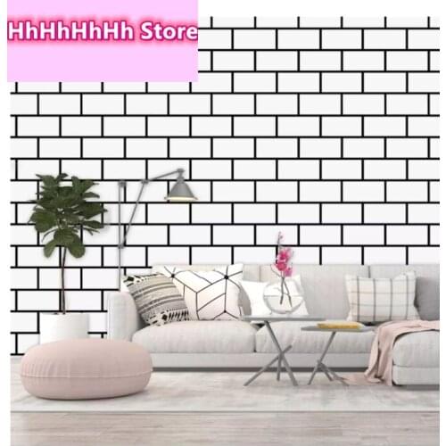 Peel And Stick Wallpaper Self Adhesive Removable Wallpaper Trellis White Wall Paper Contact Paper Decorative Brick Wallpaper