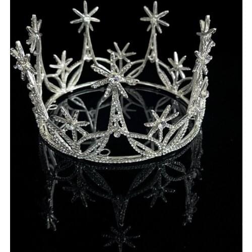 Wedding Bridal Baroque Crown High-end Headband Female Rhinestone Princess Crown Wedding Headwear Tiaras HQ0177