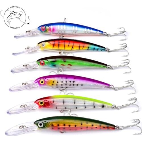 1Pcs Sinking Deep Dive Minnow Fishing Lure Hard bait 16.5cm/33.4g Artificial Wobbler Crankbait laser Sea fishing Isca
