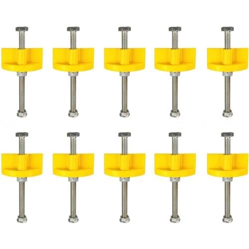 10Pcs Leveling Tool Sturdy Tile Leveling Locators Adjustable Height Stainless Steel Fixed Tile Lifting Leveling System for Tiles