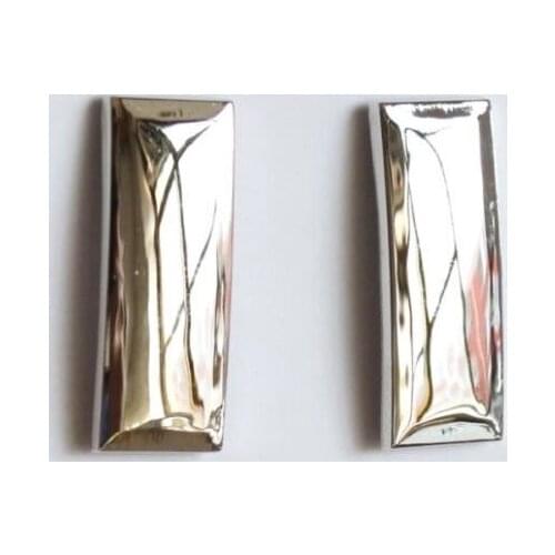 WW2 PAIR OF US ARMY FIRST LIEUTENANT OFFICER RANK INSIGNIA BADGES -SILVER