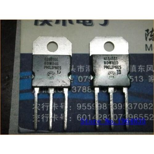 2pcs/lot=a pair BDW84B BDW83D TO-3P
