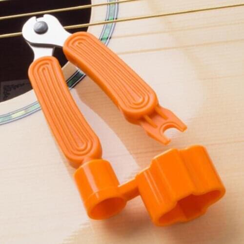3 In 1 Folk Guitar Repair String Winder Wrench Tool Bridge Pin Puller Change String Cutter Tool Fits Banjos And Mandolins Basses