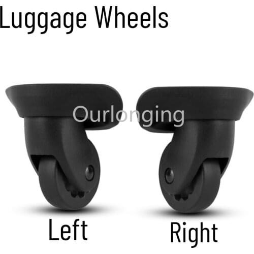4Pairs Luggage Wheels Replacement Repair Left Right Trolley Suitcase Luggage Parts & Accessories Spinner Wheels With Screws