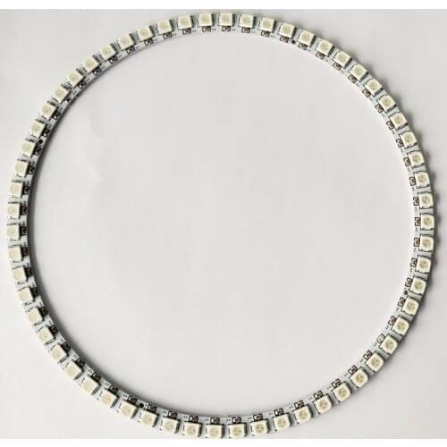 60 Bits 60LEDS ring LEDs SK6812 ring WS2812B ring 5050 RGB LED Ring Light with Integrated Module DC5V White black PCB