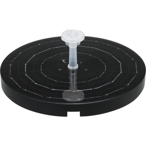 7V/3W Solar Water Fountain Pump Colorful LED Lights Floating Garden Pond Pool Fountain Waterfall Outdoor Bird Bath Decoration