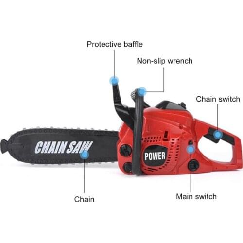 DIY childrens electric simulation repair tool electric drill big chainsaw repair play house toy set tools toys for kid