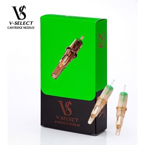 EZ V-Select Tattoo Cartridge Needles #12(0.35 mm) Magnum Tattoo Needles with Elastic Membrane for Cartridge Tattoo Machines